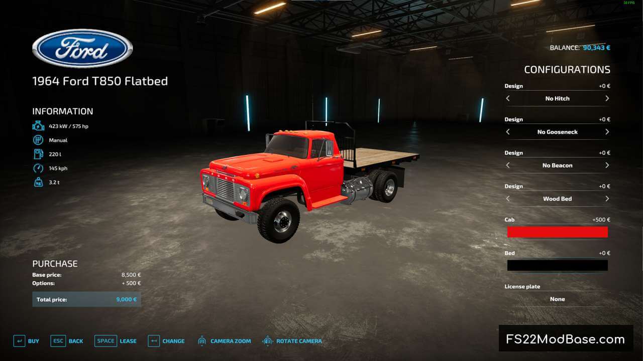 1964 Ford T850 Flatbed
