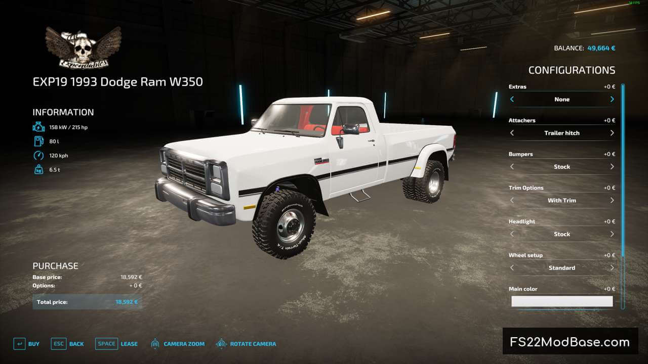 EXP19 1993 Dodge Ram W350