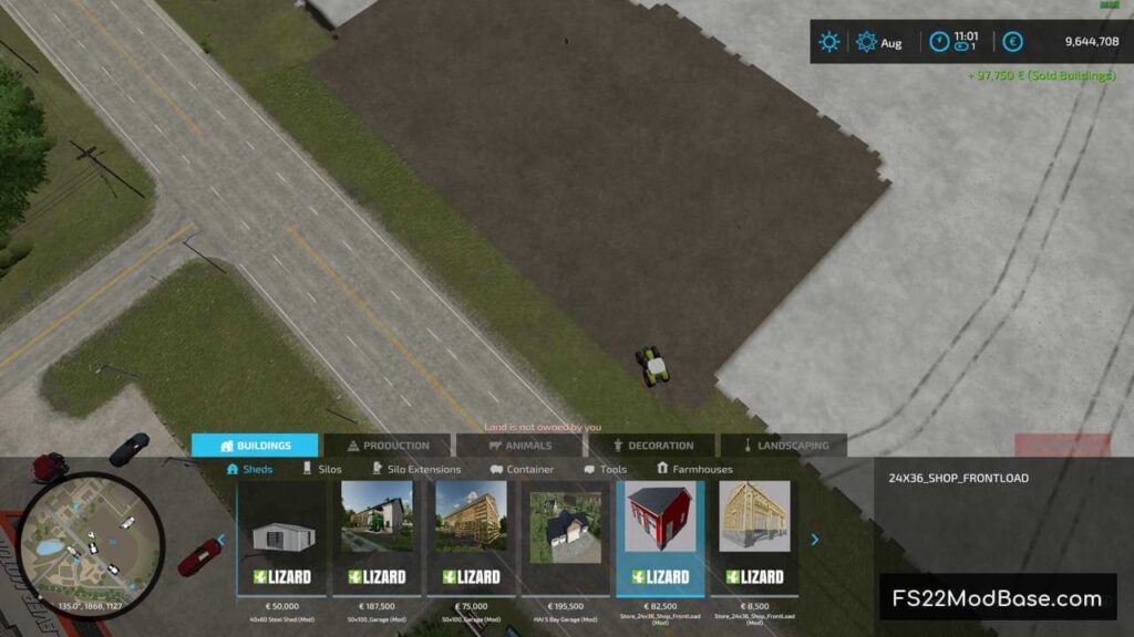 Store Shop 24x36 Frontload - Farming Simulator 22 Mod | LS22 Mod | FS22 Mod