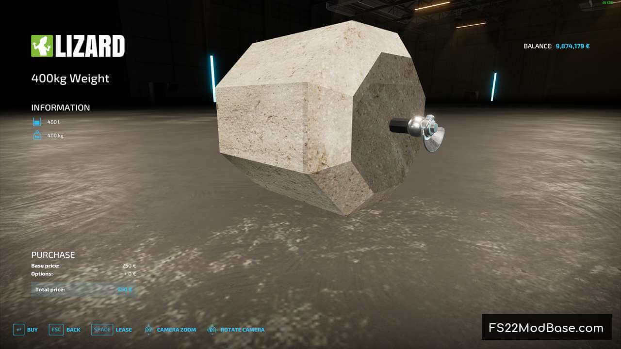 400kg gewicht
