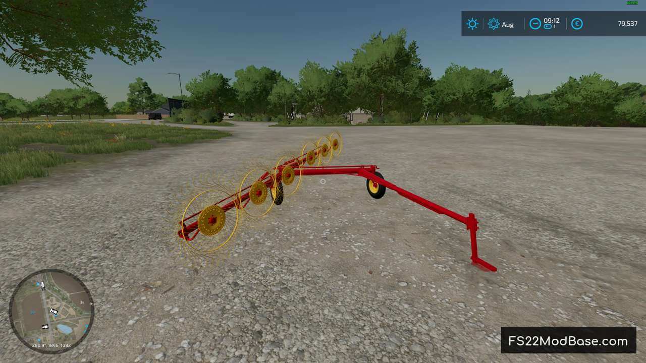 1978 6 wheel hay rake