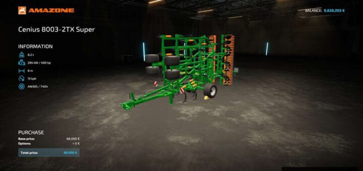 Amazone Cenius 8003-2TX Super