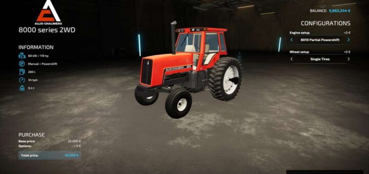 Allis Chalmers 8000 Series 2WD