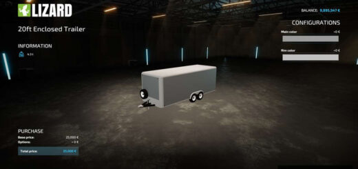 20ft Enclosed Trailer
