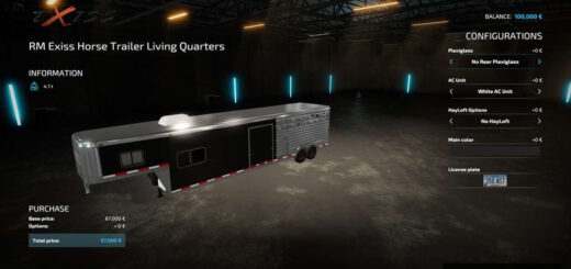 RM Exiss Horse Trailer Living Quarters
