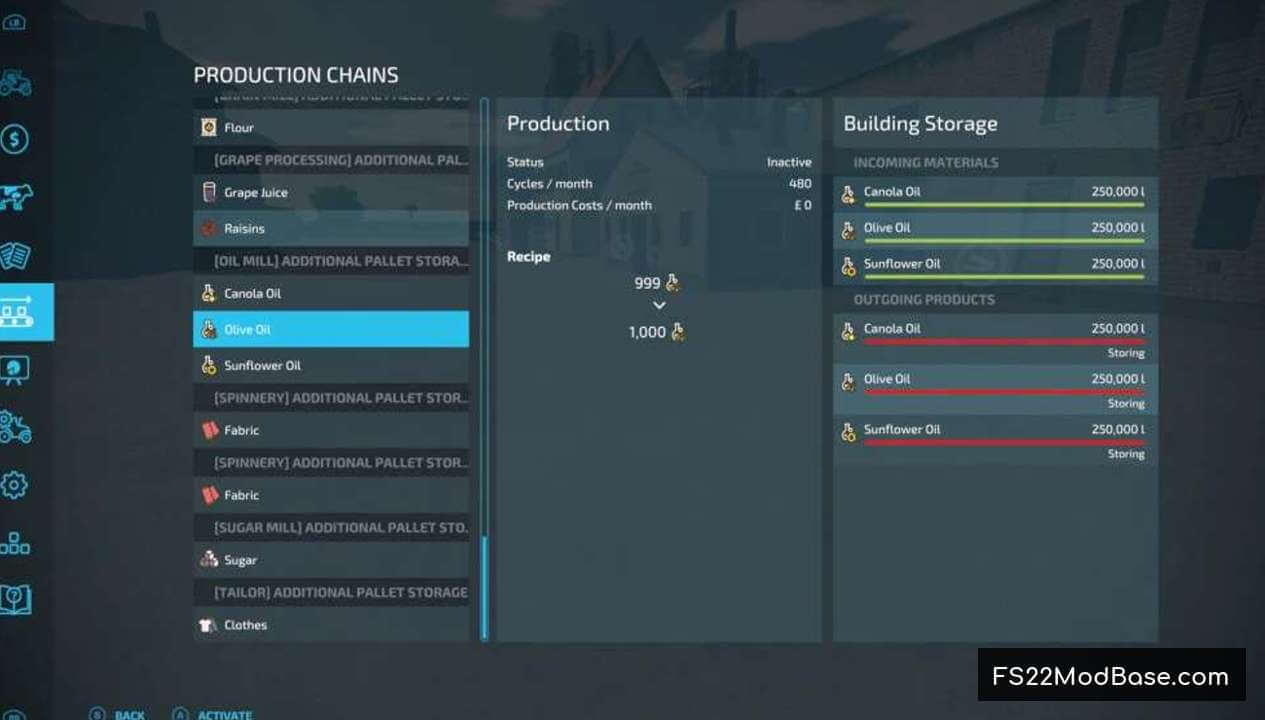 Additional Pallet Storage
