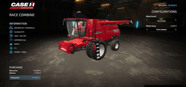 Case Axial-Flow 9250