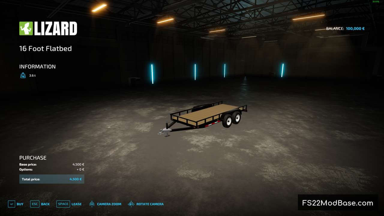 16 Foot Flatbed