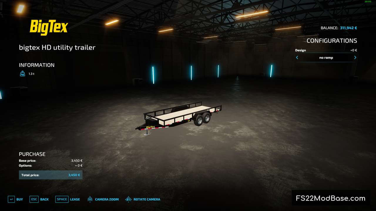 bigtex HD utility trailer