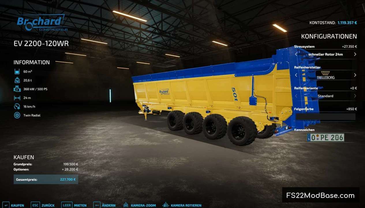 Brochard EV 2200-120WR