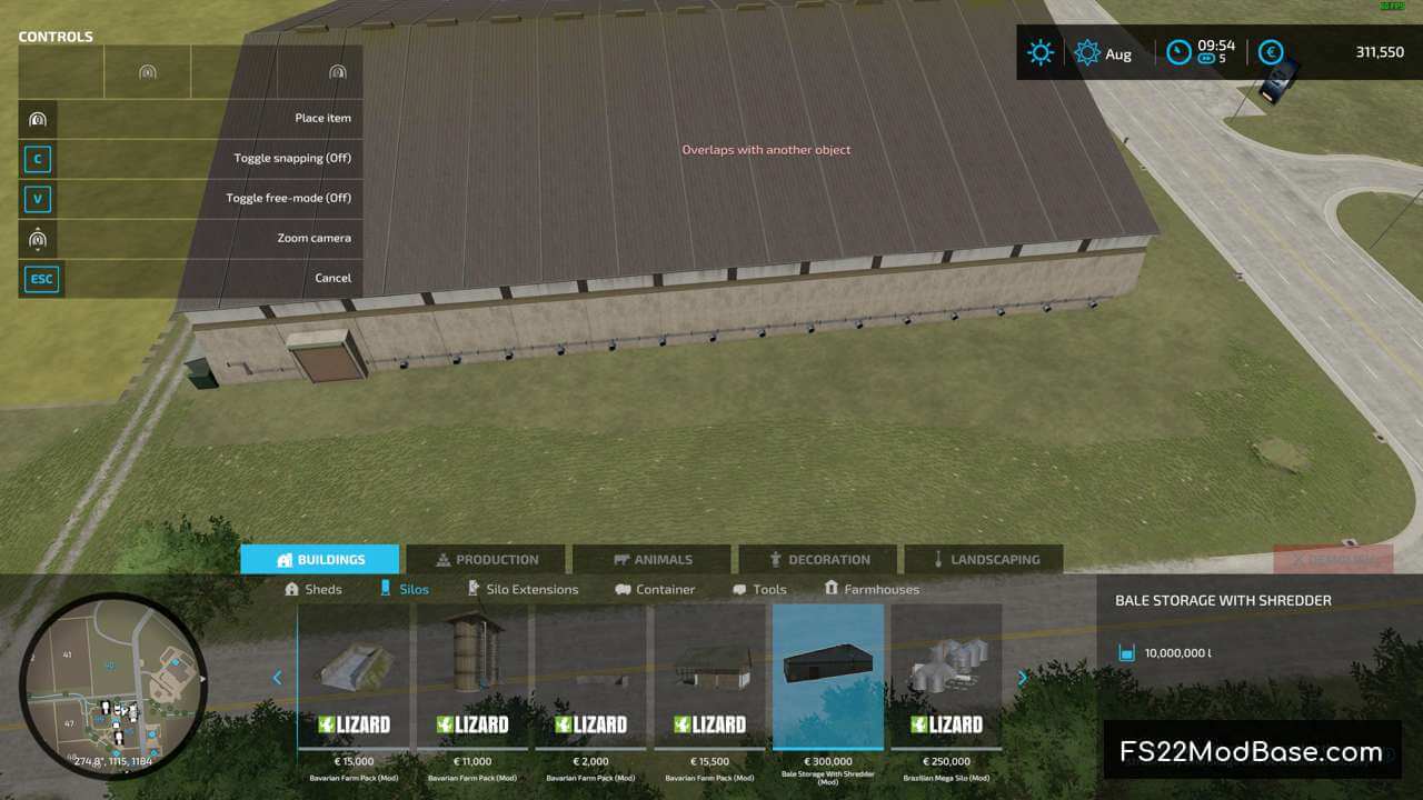 Bale Storage With Shredder