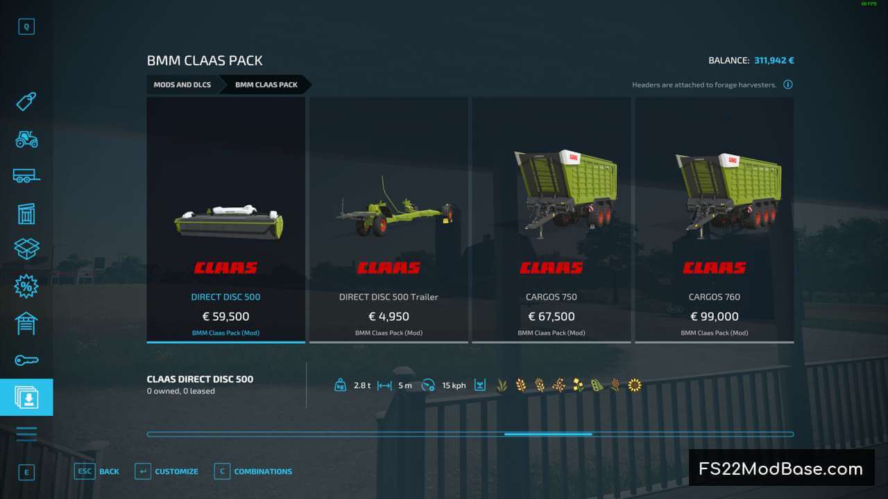 BMM Claas Pack