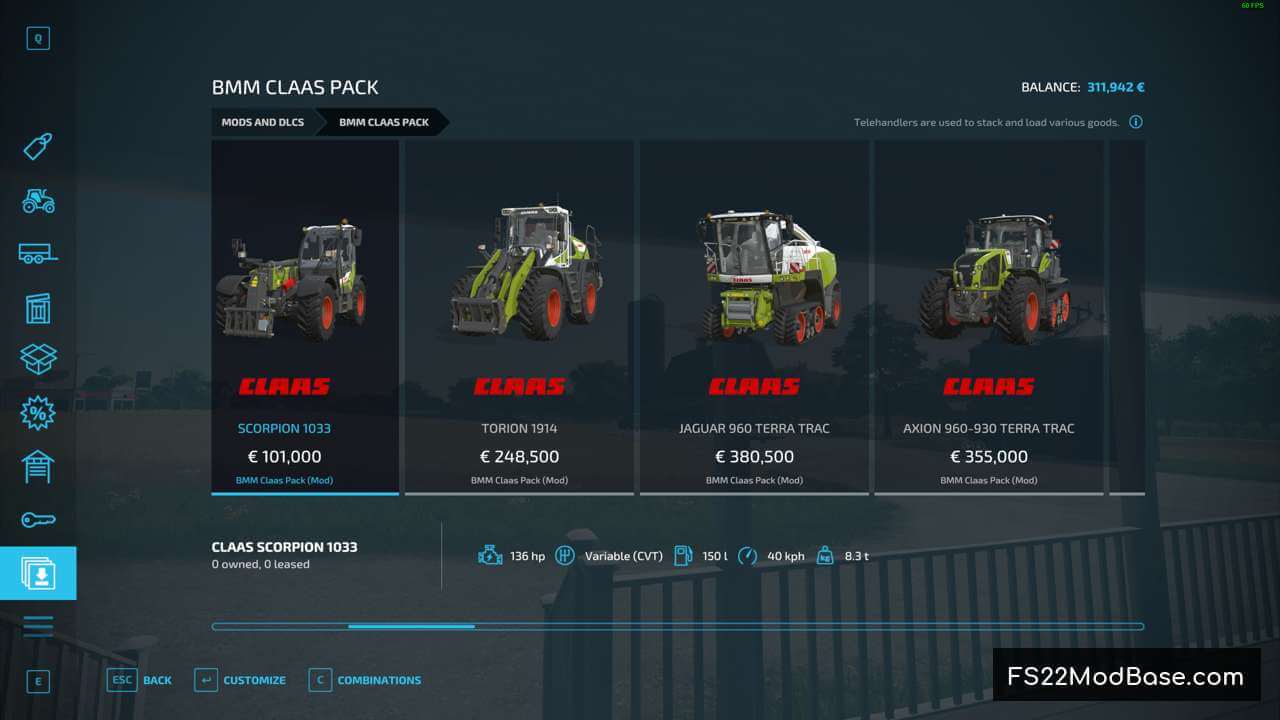 BMM Claas Pack
