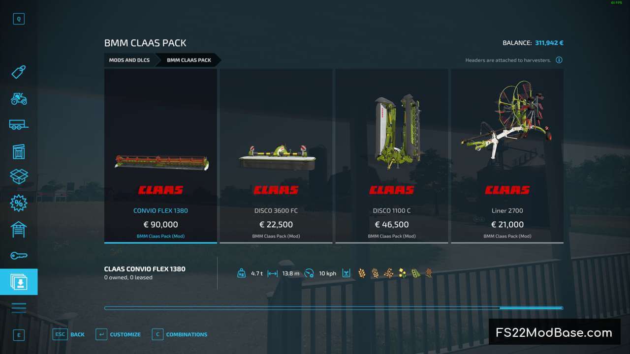 BMM Claas Pack