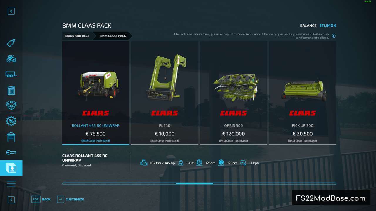 BMM Claas Pack