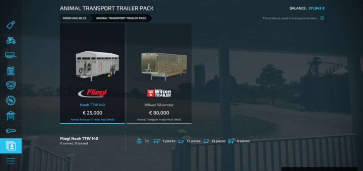 Animal Transport Trailer Pack