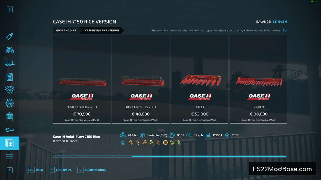 Case IH 7150 Rice Version