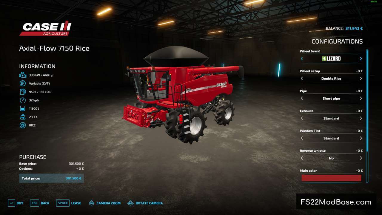 Case IH 7150 Rice Version