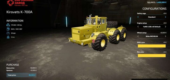 Kirovets K-700A