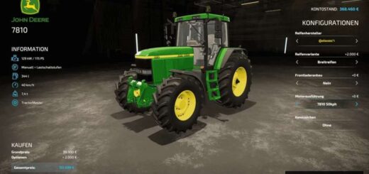 John Deere 7810 GearshiftAndSmoke