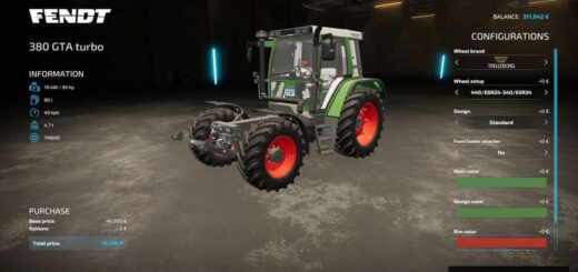 Fendt 380 GTA turbo