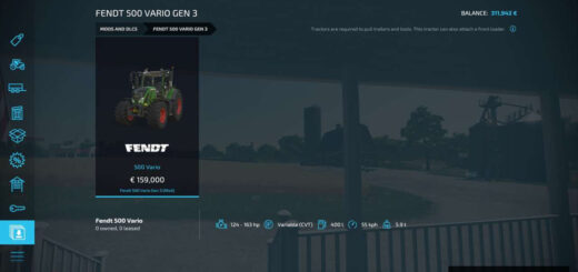 Fendt 500 Vario Gen 3