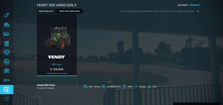 Fendt 500 Vario Gen 3