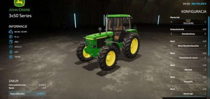 John Deere 3x50
