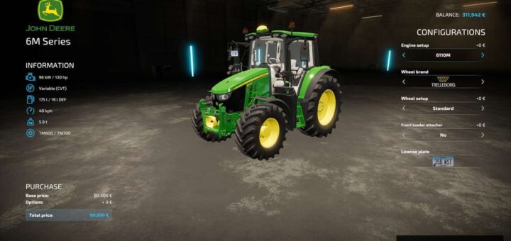 John Deere Series 6M
