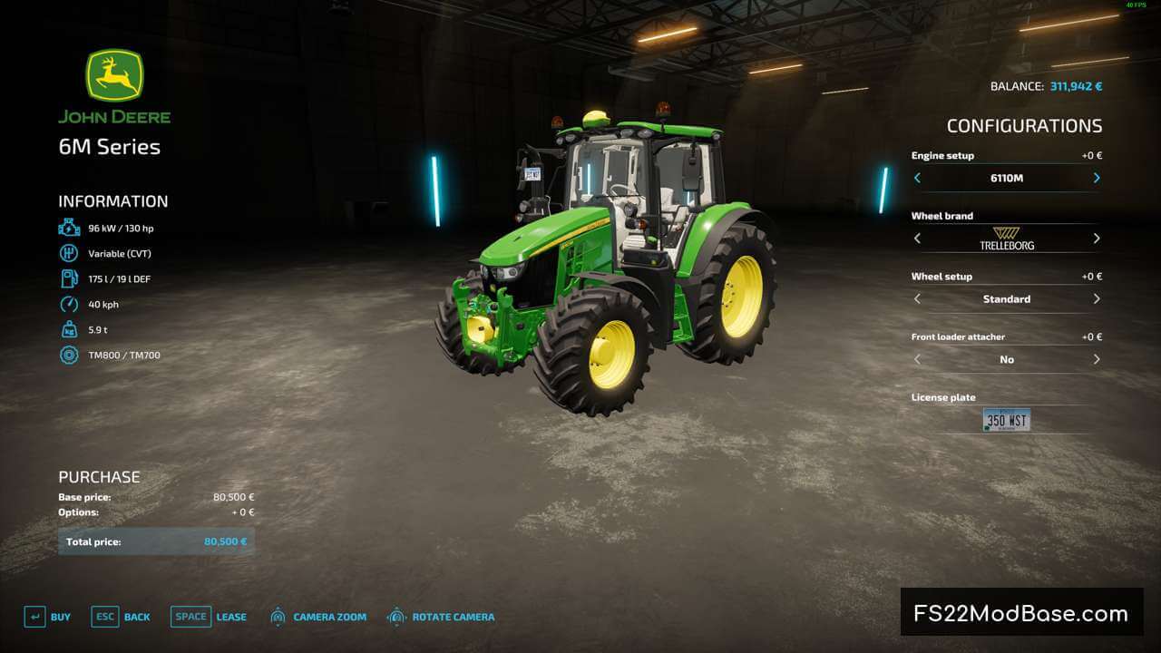 John Deere Series 6M