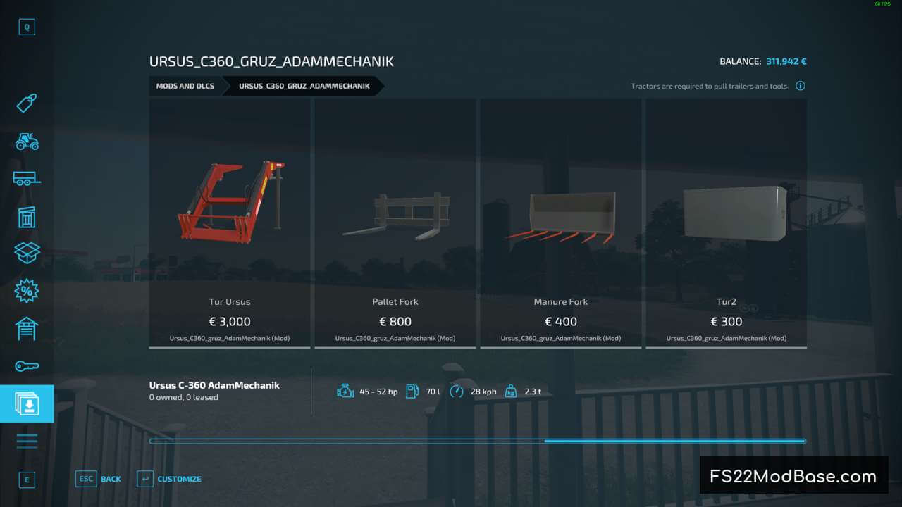 Ursus C360 gruz AdamMechanik