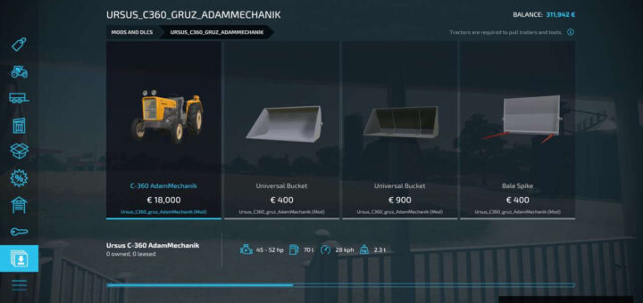 Ursus C360 gruz AdamMechanik
