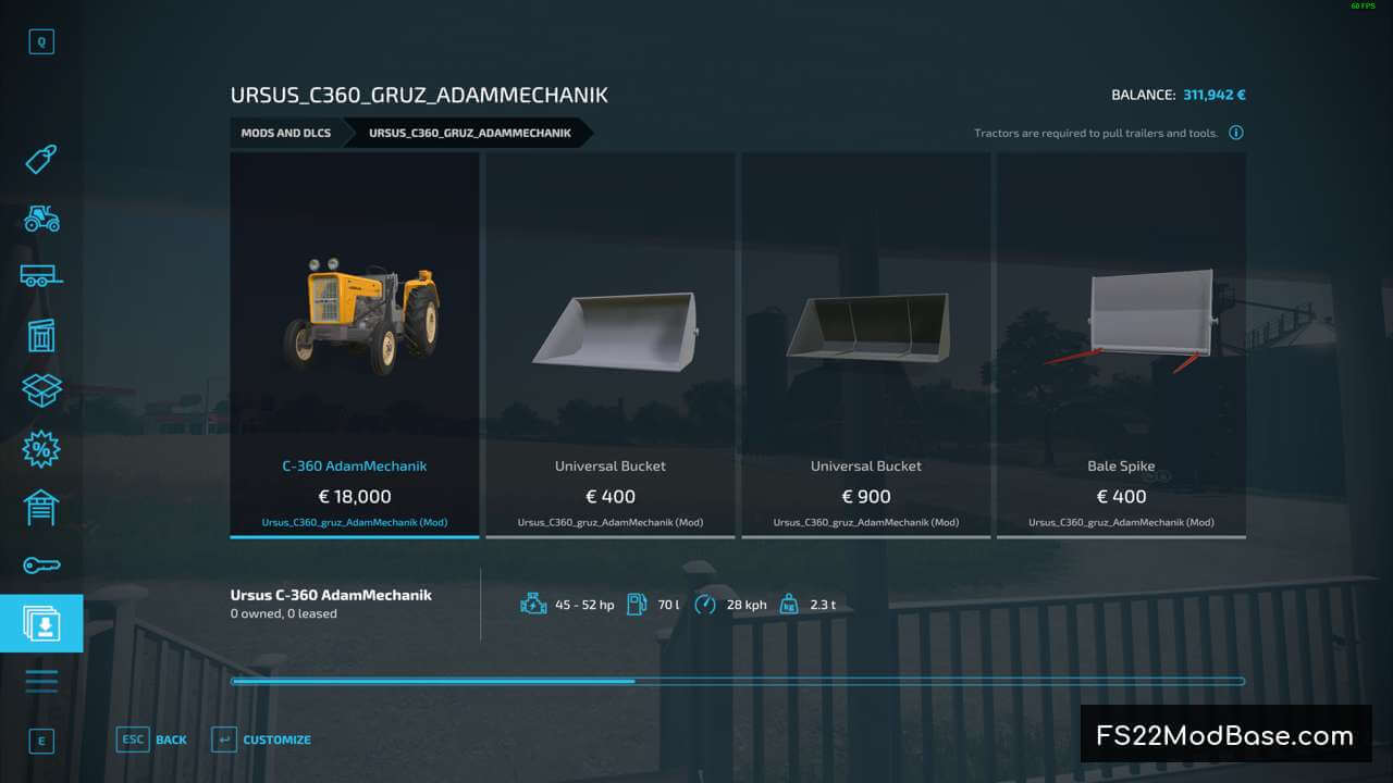 Ursus C360 gruz AdamMechanik