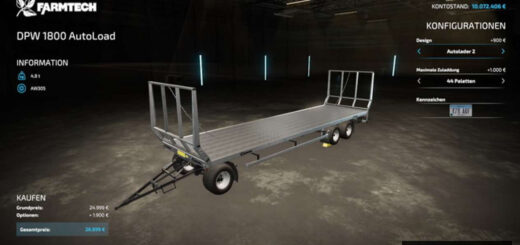 Farmtech DPW 1800 Autoload