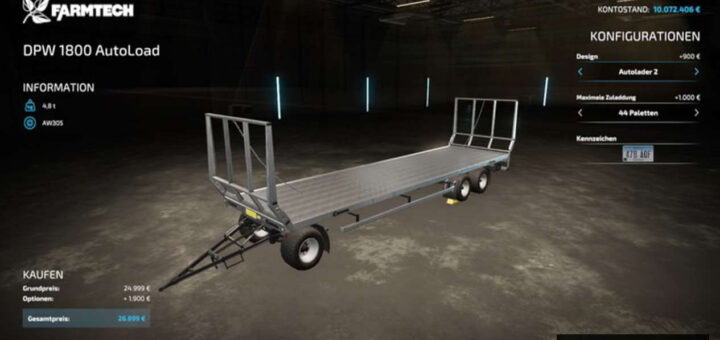 Farmtech DPW 1800 Autoload