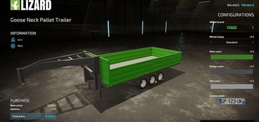 Goose Neck Pallet Trailer Autoload