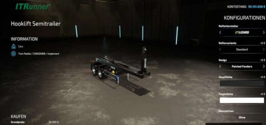 itRunner Hooklift Semi-trailer
