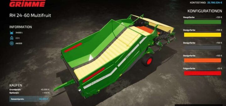 Grimme RH 24-60 Multifruit