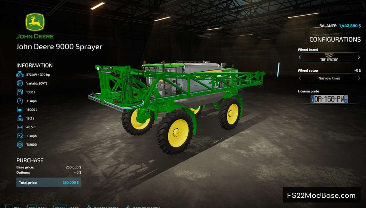 John Deere 9000 sprayer