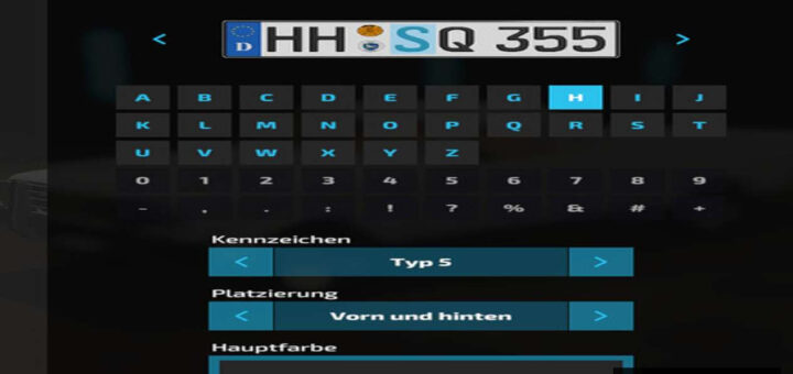 Erlengrad Lizenz Plate EU-GER full modifiable