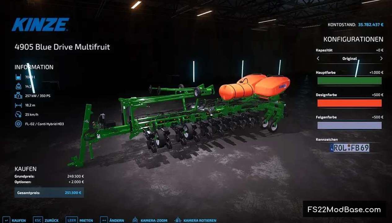 Kinze 4905 Multifruit
