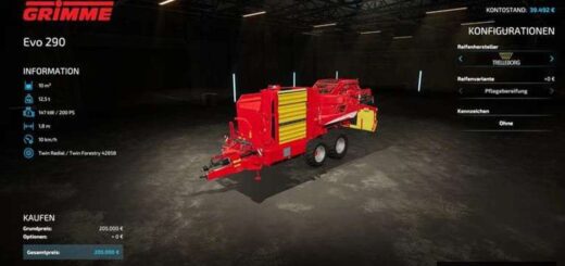 Grimme Evo 290