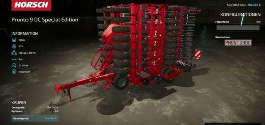 Horsch Pronto 9DC Special Edition