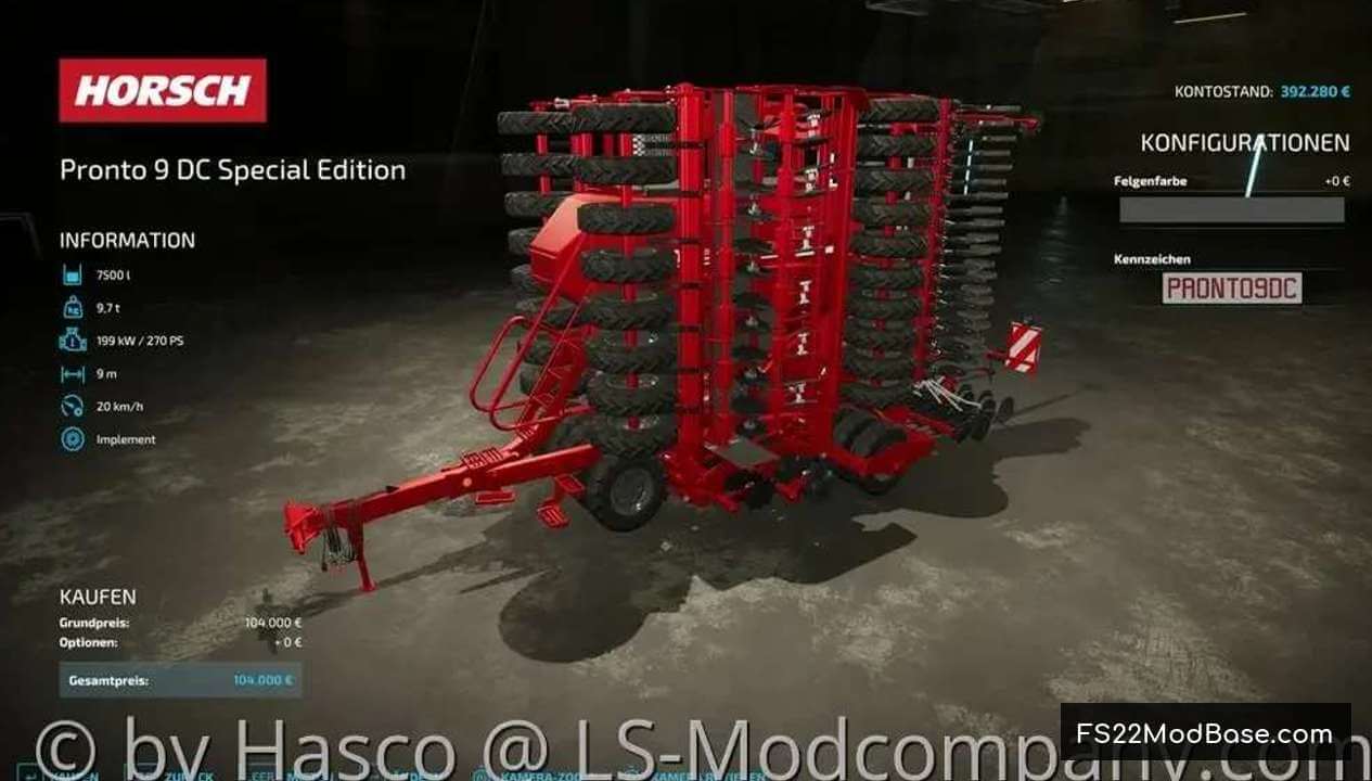 Horsch Pronto 9DC Special Edition