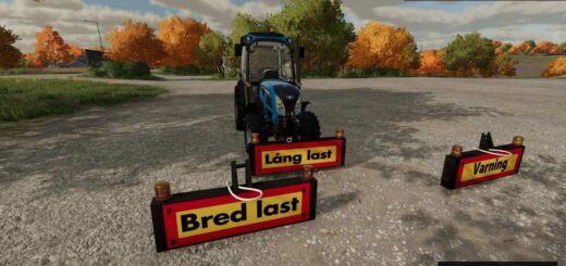 Bred Lang Varnings Skylt