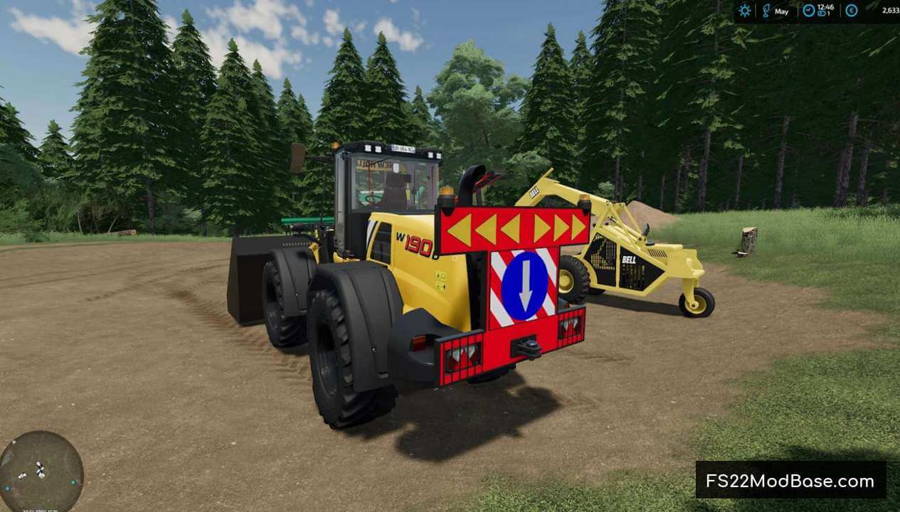 Wheel Loader Warning Sign