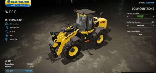 New Holland W190 D