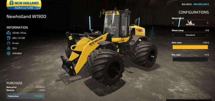 New Holland WheelLoader W190D VE